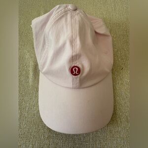 lululemon athletica Baller Hat in Light Pink with Red Logo Tag